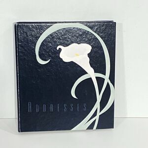 UNUSED Vtg Hallmark Address Phone Book Refillable Ring Binder Tabs CALLA LILY